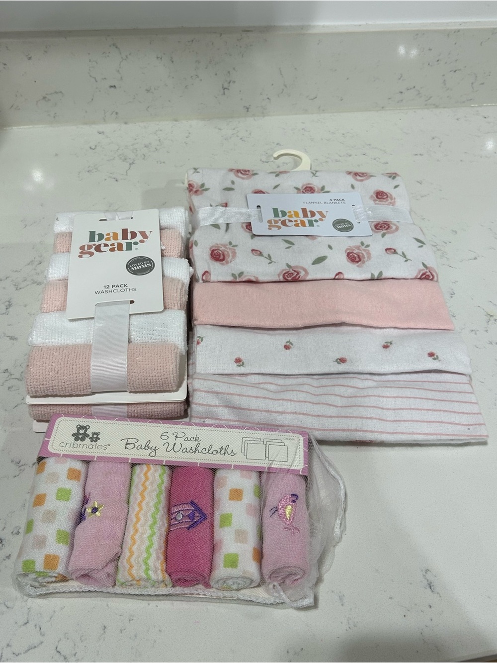 New Baby Gear Baby Girl Towel Set Bundle